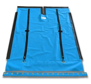 Hobie 18 BIAS CUT trampoline for boats without wings Tex90 Blue Mesh + Lace Line - Picture 1 of 3