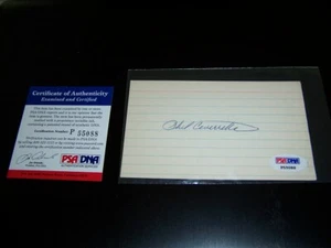 Phil Cavaretta Autographed Index Card National League Cubs 1B PSA/DNA P 55088 - Picture 1 of 2