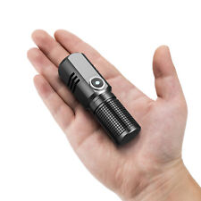 Mini lampe de poche portable 10 W 1500 lumens EDC micro-USB DEL rechargeable 200-500 m