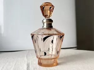 Art Deco Czech Bohemian Cut crystal Karl Palda 1930’s Decanter with silver rim - Picture 1 of 11