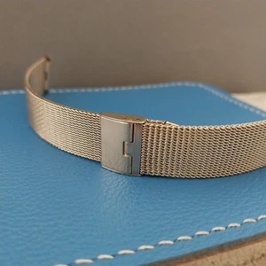 19mm Elgin Hadley Yellow Gold rgp Milanese Mesh nos 1960s Vintage Watch Band - Picture 1 of 6