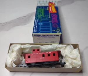 HO Roundhouse Cooper & Oshtemo 523R Steel Four Window Caboose Wabash Kit NOS - Picture 1 of 13