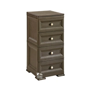 CASSETTIERA OMNIMODUS 4 CASSETTI Cm 40 X 43 X 85,5 h COLORE WENGE' UFFICIO CASA - Foto 1 di 2