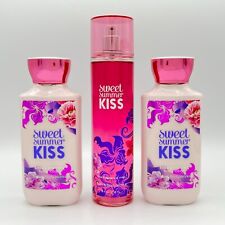 Bath and Body Works Sweet Summer Kiss Two Body Lotions and One Mist 3-Pc Bundle