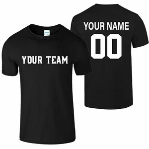 Personalized Custom Name Number Football Team Customized T-Shirt - Picture 1 of 4