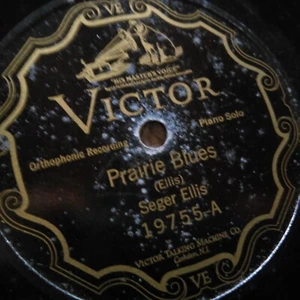 78 rpm Victor 19755, Seger Ellis, Prairie Blues, Sentimental piano, jazz V - Bild 1 von 3