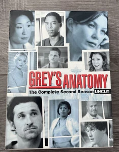 Greys Anatomy - Season 2: Uncut (DVD, 2006, 6-Disc Set)-FACTORY SEALED-FREE SHIP - Picture 1 of 3
