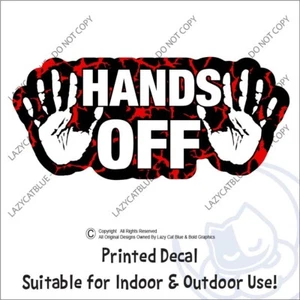 Hands Off Decal Sticker Dont Touch Anti Trump FDT Protest Political Rights - Picture 1 of 7