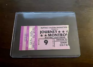 1978 VAN HALEN JOURNEY MONTROSE TICKET STUB FIRST TOUR 4-9-1978 - Picture 1 of 2