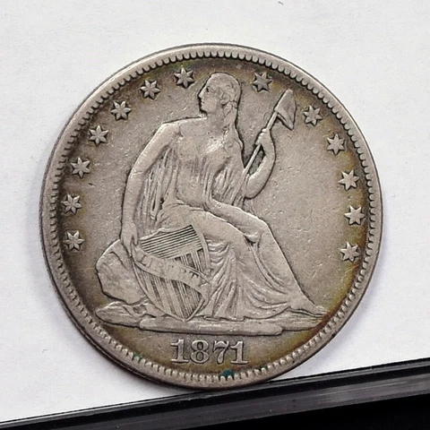 1871 Liberty Seated Half Dollar - XF Details (#47549) Cover