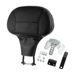 Black Front Driver Rider Backrest Pad Fit For Harley Touring Electra Glide 09-Up - Bild 1 von 11