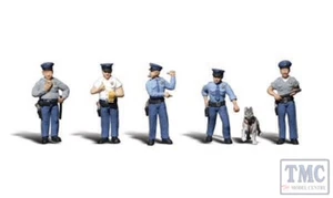 A2736 Woodland Scenics Painted Figures O Policemen - Picture 1 of 1