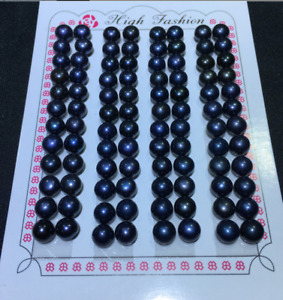 20 Pairs OF AAA+ HALF DRILLED GENUINE FRESH WATER PEARLS FOR JEWELRY MAKING