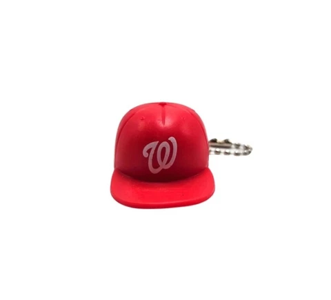 Washington Nationals Baseball Cap Keychain Licensed MLB Baseball Hat Gift Ball Cover