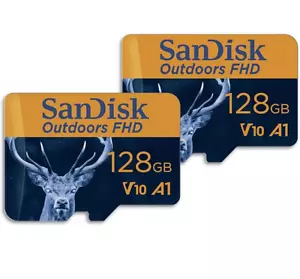 2-Pack SanDisk Outdoors 4K microSDXC U3, C10, V30, A1, w/adapter up to 170/MB/s - Picture 1 of 9