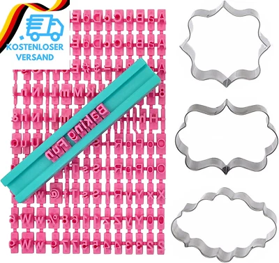 Buchstaben Fondant Schimmel,Ausstechförmchen,Keksausstecher,Ausstecher,Keksstemp - Bild 1 von 4
