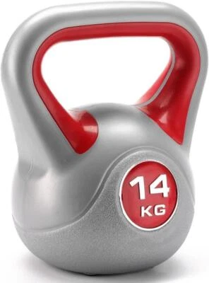 York Fitness Kettlebell, 14 kg, Vinylbeschichtung, Rutschfest, Kratzfest