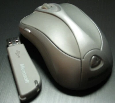 Microsoft Wireless Notebook Laser Mouse 6000 with USB Receiver - Silver - Image 1 of 4