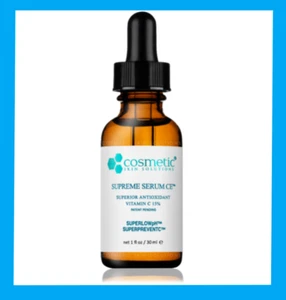 Cosmetic Skin Solutions Supreme Serum C E ~ Vitamin C 15% 1 fl oz / 30 ml Sealed - Picture 1 of 1