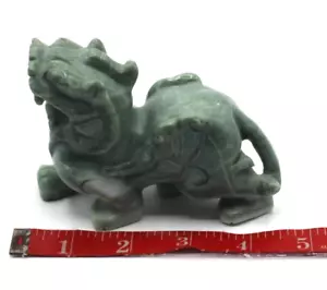 Handgeschnitzte chinesische natürliche grüne Hetian-Jade-Statue - Drache - Bild 1 von 10