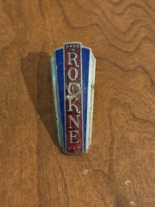 Original 1930s Studebaker Knute Rockne Hood Emblem Notre Dame Football Coach - Picture 1 of 2