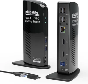 Plugable Universal Laptop Docking Station Dual HDMI Monitor for Windows and Mac - Picture 1 of 1