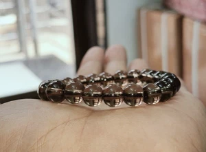 Rauchquarz Armband 8 mm Naturstein - Erdungsschutz Heilenergie. - Bild 1 von 6