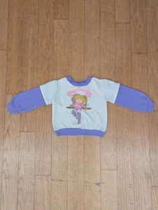 Vintage Cabbage Patch Girls Size 6 Color Block Pullover Graphic Sweatshirt - Picture 1 of 14