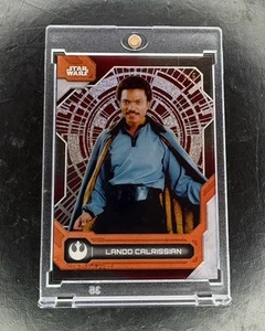 2024 Topps Star Wars Lando Calrissian Red Refractor Clear /5 - 1/5 Ebay 1/1 - Picture 1 of 2