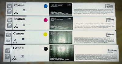 Genuine Set of 4 Canon GPR-61 Black and GPR-61L CMY Toner Cartridges iR ADV DX - Image 1 of 2