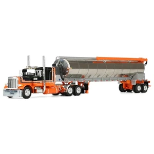 First Gear DCP 1/64 Peterbilt 379 Flattop Sleeper & Walinga Feed Trailer 60-2128 - Picture 1 of 6