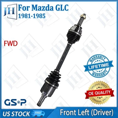 Eje delantero izquierdo OE conductor CV para Mazda GLC 323 Tracer Capri 1981-1985 tracción delantera Foto 1 de 4