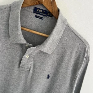 Ralph Lauren Polo Shirt Size 2XL XXL Mens Grey Solid Classic Fit Short Sleeve - Picture 1 of 9