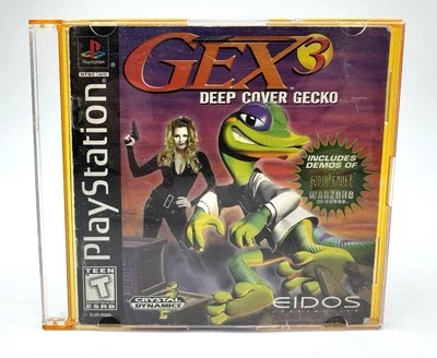 Gex 3 Deep Cover Gecko PS1 PlayStation 1 - MISSING ORIGINAL CASE - Tested - Image 1 of 4