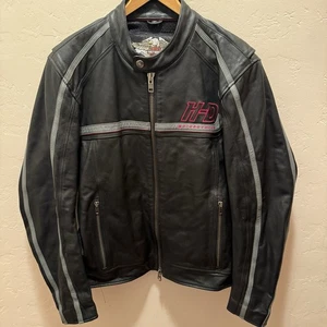 Harley Davidson Leder Motorrad Jacke Mesh Futter Pit-Zip Gr. M 9702008VM2007 - Bild 1 von 20