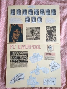 Unikat. Orginales Autogramm. 10 St. England. FC Liverpool. Sehr Alt. Rarität - Bild 1 von 1