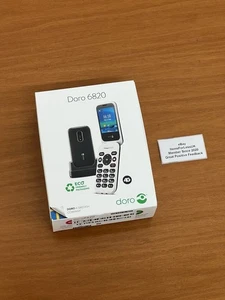 NEW SEALED Doro 6820 Big Button Flip Phone 4G Unlocked 2.8” Red White - UK Model - Picture 1 of 9
