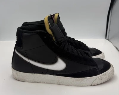 Nike Mens Blazer Mid '77 Sneakers Air Brush Black 9.5 FD6924-001 - Image 1 of 4