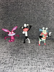 Nickelodeon Studios AAAHH Real Monsters X3 Inkis Oblina The Grumble Figures - Picture 1 of 4