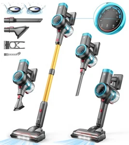 CHEBIO Cordless Vacuum Cleaner, 550W/45Kpa Vacuum Cleaners for Home with Self... - Picture 1 of 9