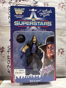 WWF Undertaker Jakks BCA Wrestling Figure Series 1 WWE GORGEOUS CARD NIB MOC - Picture 1 of 6