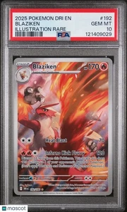 Blaziken 2025 Pokemon Destined Rivals #192 Illustration Rare PSA 10 192/182 IR - Bild 1 von 2