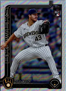 2025 Topps Update Rainbow Foil #US137 Logan Henderson RC Milwaukee Brewers - Bild 1 von 2