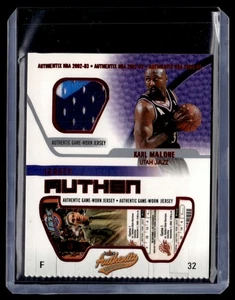 2002-03 Fleer Authentix Jersey Ripped Karl Malone Utah Jazz #JA-KM RIPPED - Picture 1 of 2