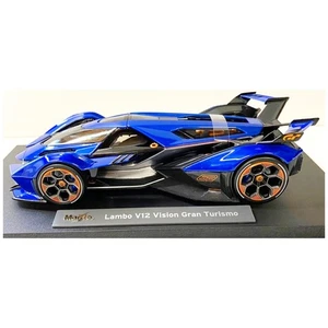 Lamborghini V12 Vision Gran Turismo MAISTO 1/18 1:18 Modell Modellauto blau - Bild 1 von 5