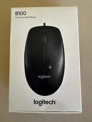 Logitech B100 (910-001439) Optical USB Mouse Factory Sealed  - Image 1 of 3