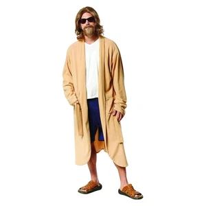 Costume Da Uomo Pigro Con Accappatoio E Parrucca | Taglia Unica - Foto 1 di 5