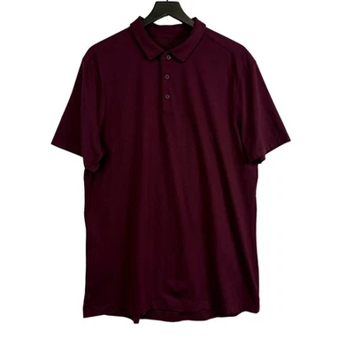 Lululemon Mens Maroon Red Polo Shirt - XL - Image 1 of 4