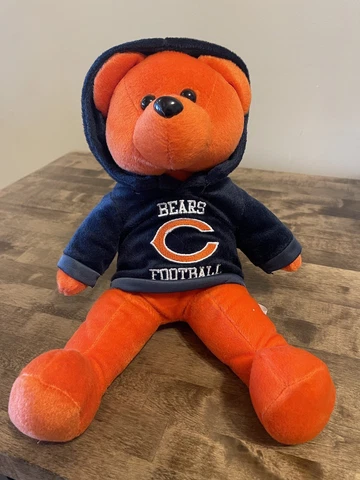 NFL Chicago Bears Plush 14" Hoodie Stuffed Teddy Bear Cover