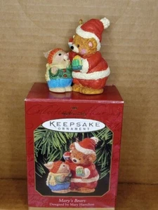 1999 Hallmark Keepsake Mary's Bears Christmas Ornament w/box - Picture 1 of 1